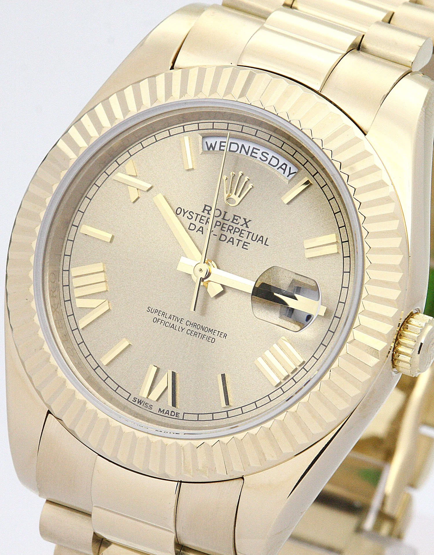 Rolex Day-Date II 40mm Gold Dial 218238