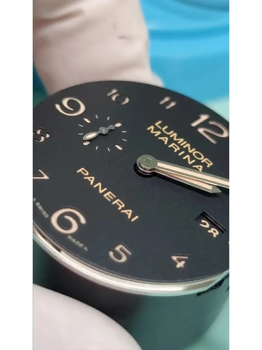 Panerai Luminor Due Men Automatic Black Alligator Watch PAM00943