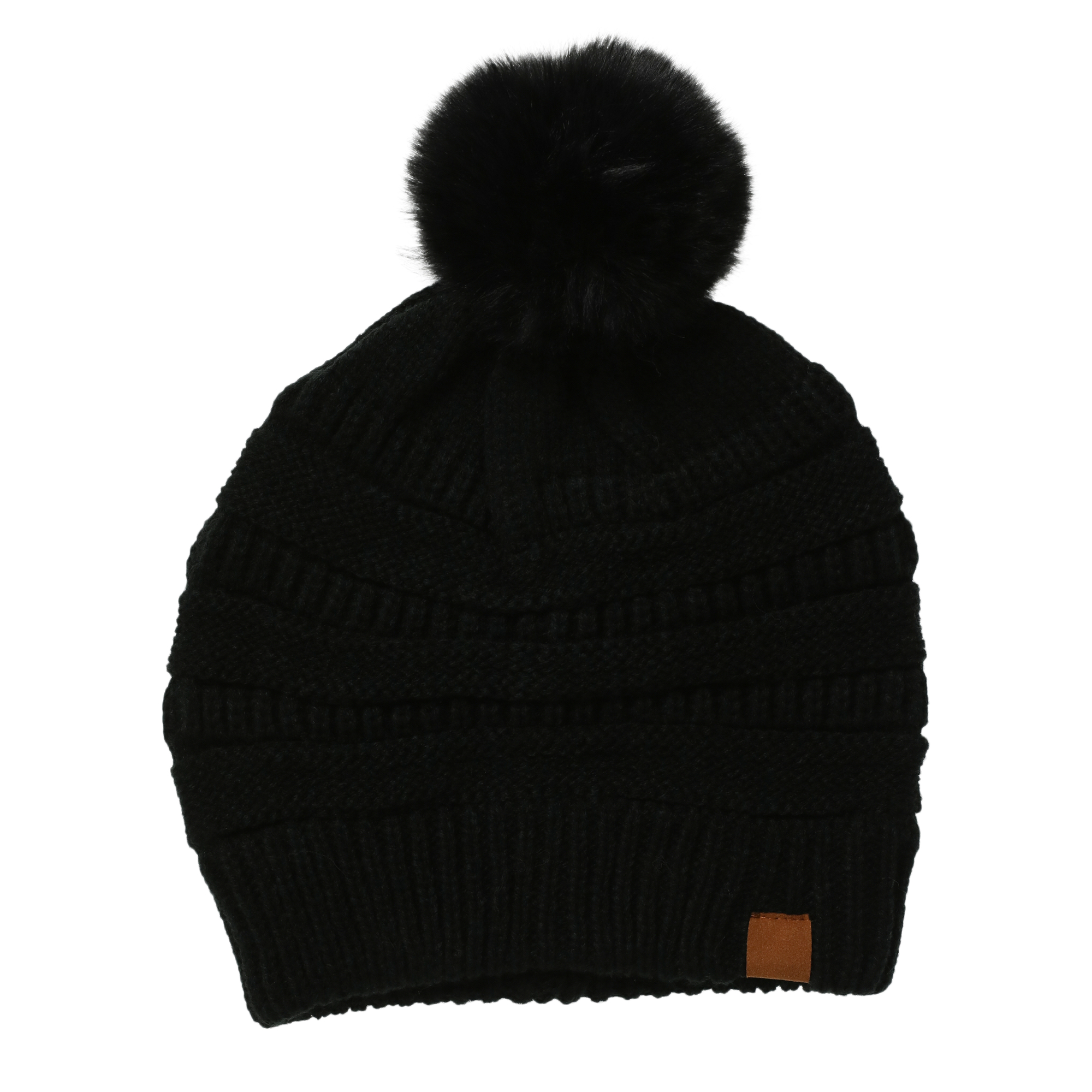 pom sweater knit beanie
