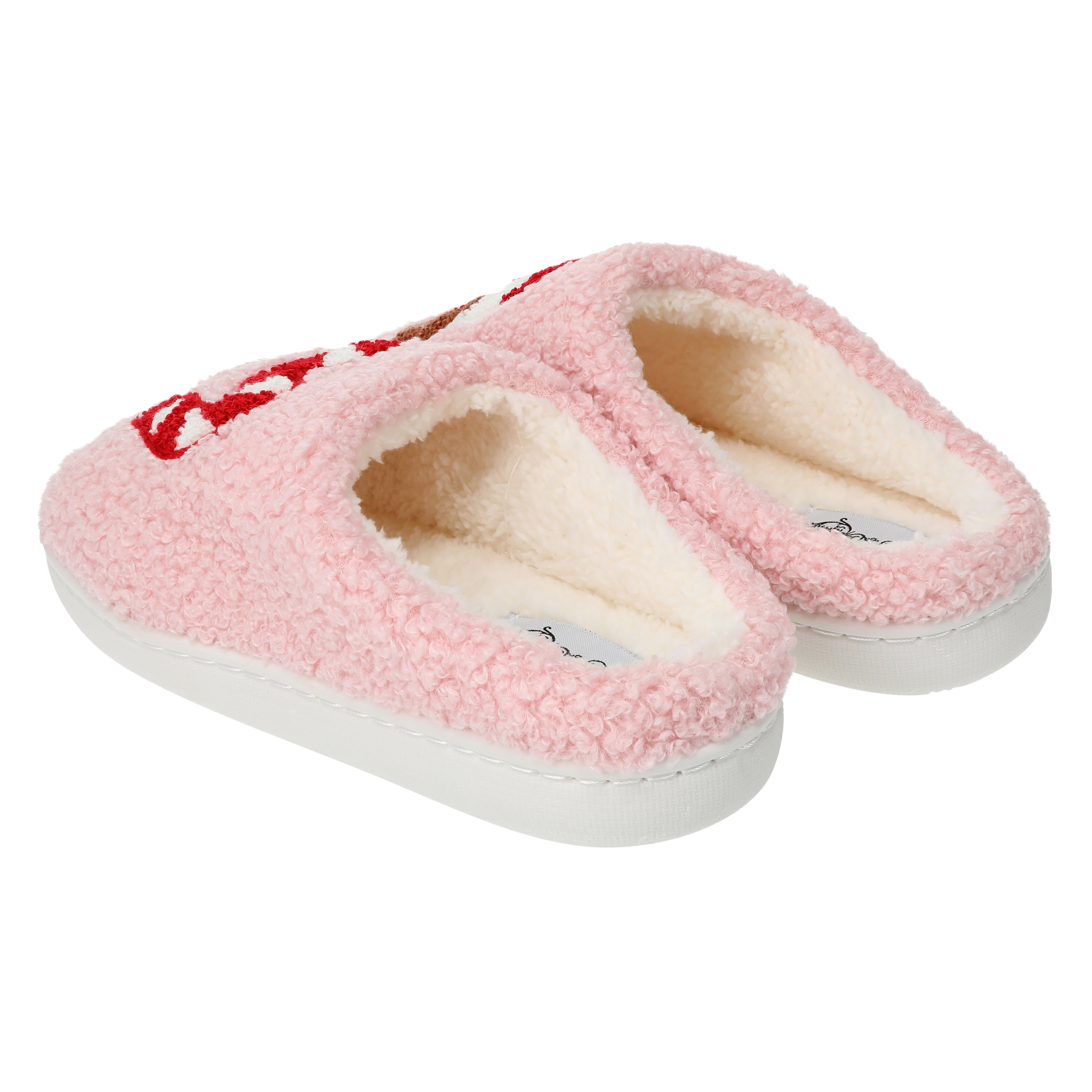 Ladies Sherpa Christmas Slippers