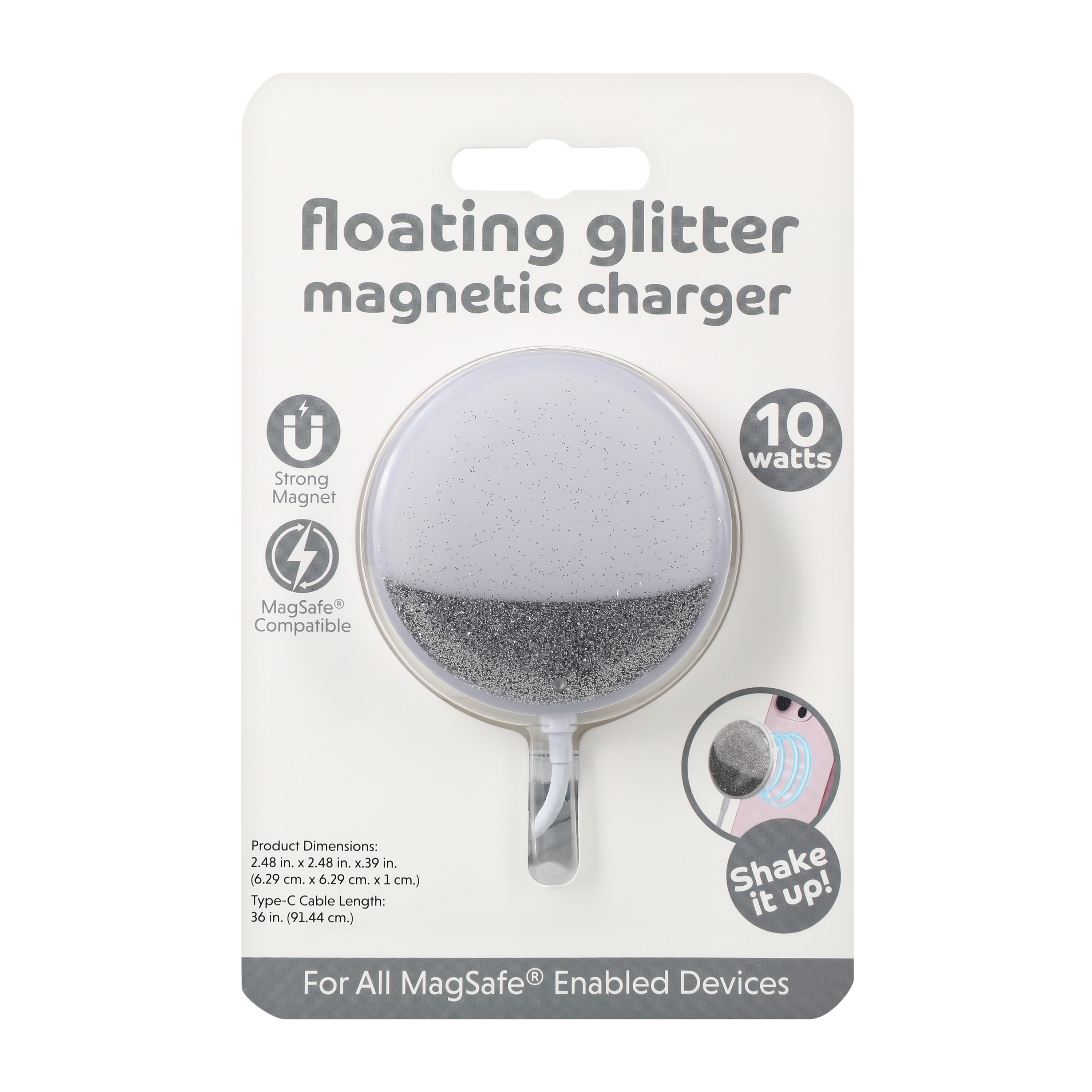 Floating Glitter Magnetic Magsafe® Charger 10W