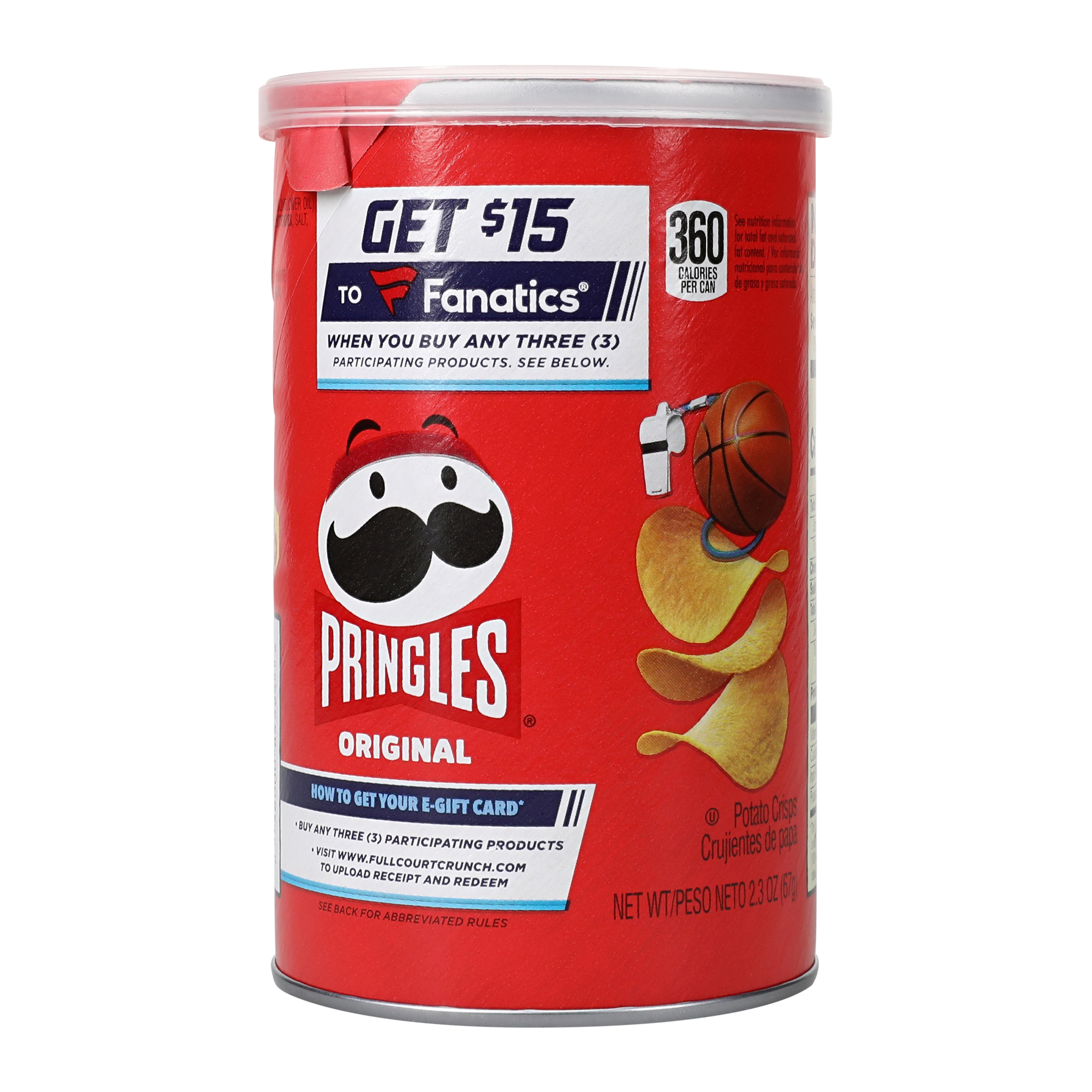 pringles® original potato crisps 2.3oz