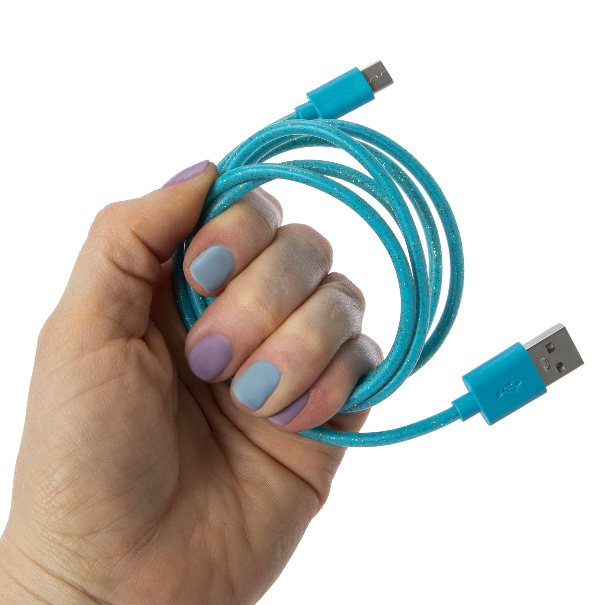 4ft glitter USB Type-C cable