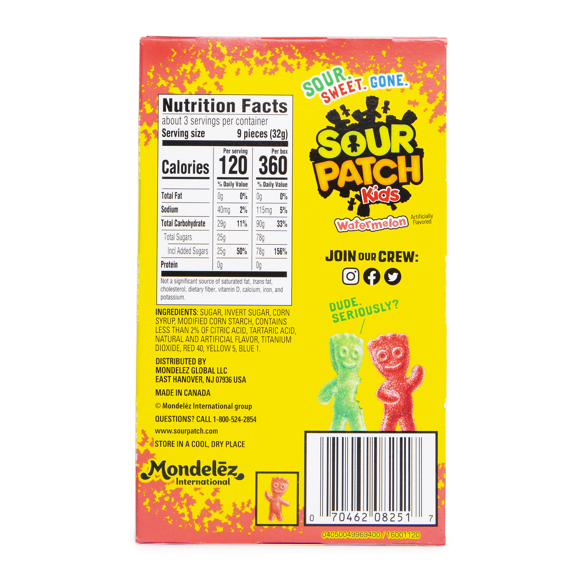 Sour Patch Kids® Watermelon Movie Candy Box 3.5oz
