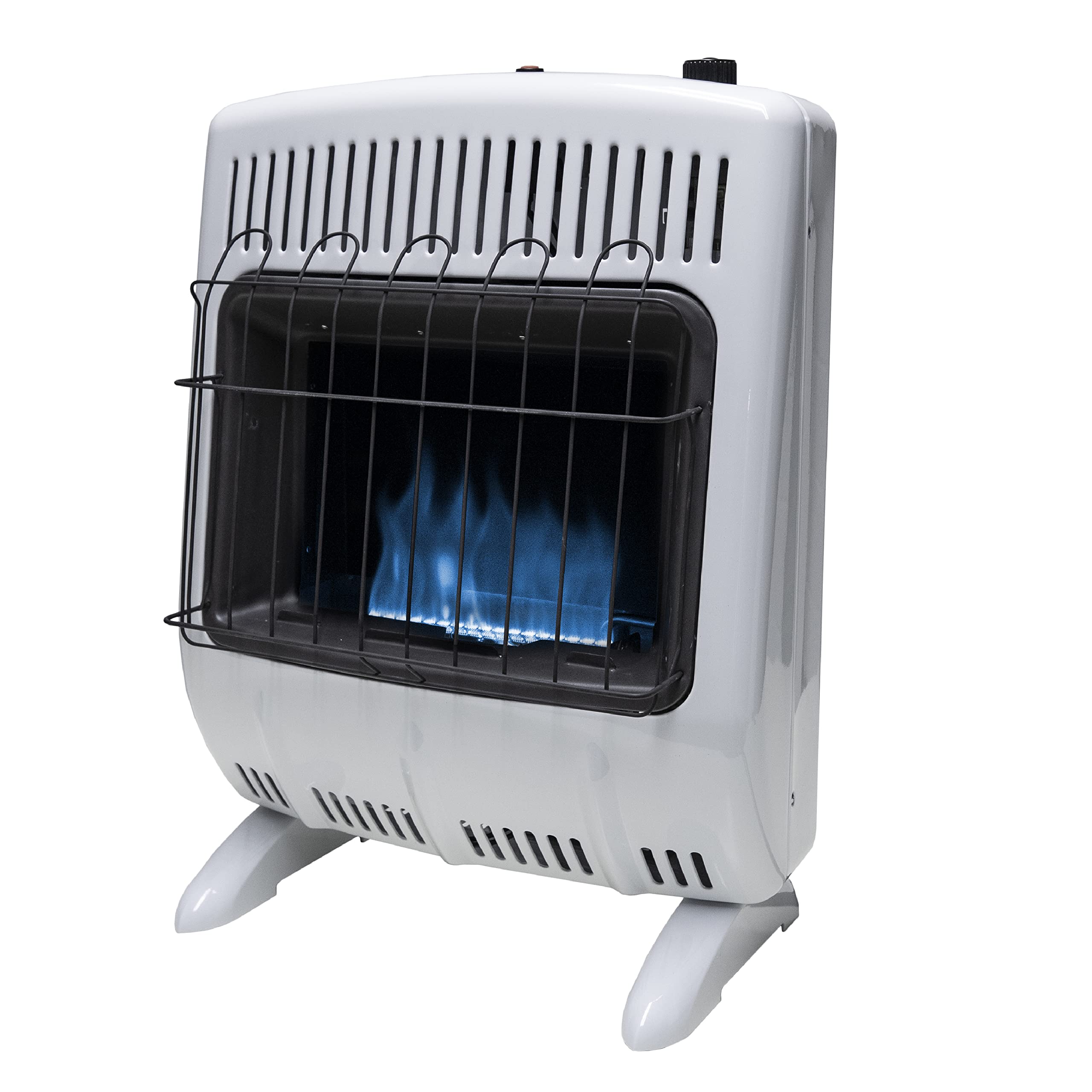 Mr. Heater Blue Flame 20,000 BTU Propane Heater, Vent-Free, Wall/Floor Mount, Multicolor, 500 sq ft Coverage