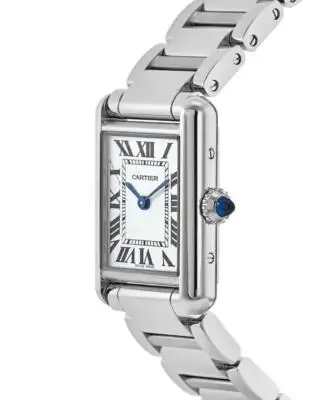 Cartier Tank Must 34 mm Women Quartz Silver Stainless Steel Watch WSTA0052