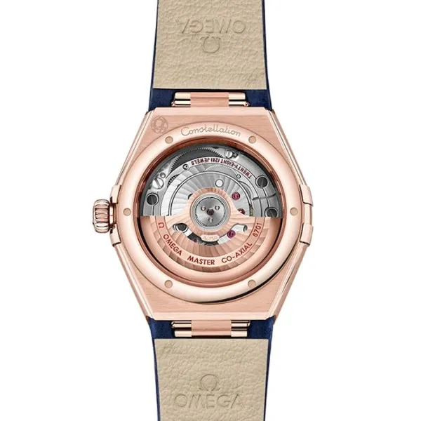 Omega Constellation Women Automatic Blue Leather Watch O13153292099001