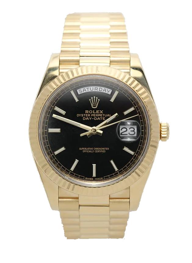 Superclone Rolex Day-Date 40 mm Black Dial 228238