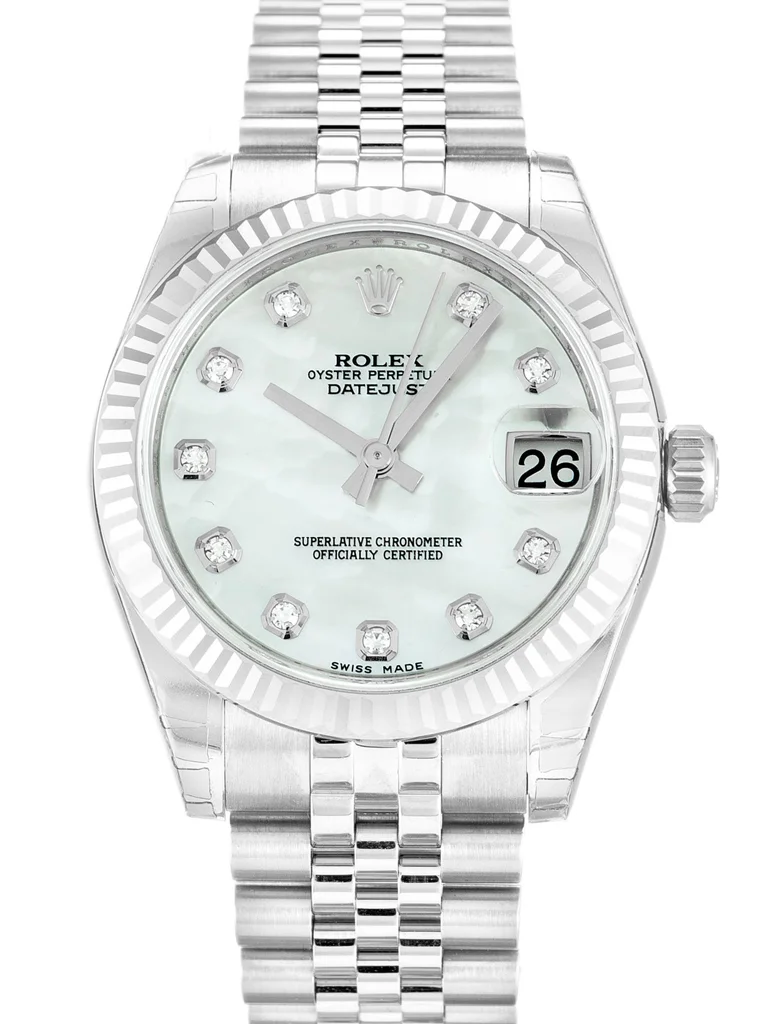 Rolex Lady-Datejust 31mm Mother of Pearl   White Dial 178274