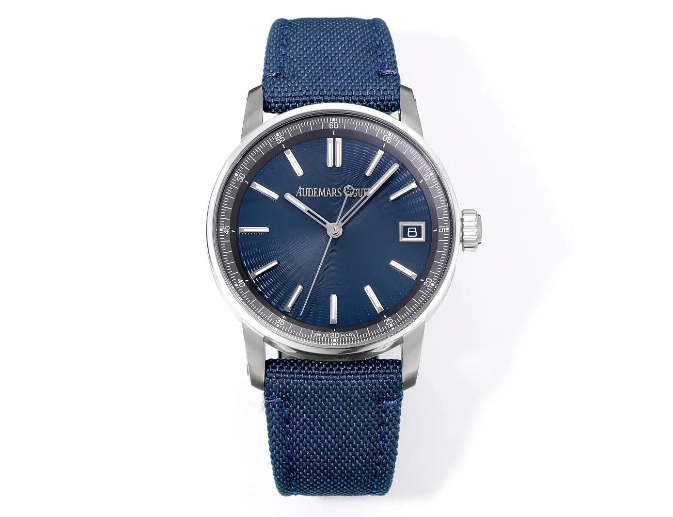 watch Audemars Piguete CODE 11.59 Automatic Watch   Night Blue Dial, Stainless Steel Case, Blue Fabric Strap, 41mm