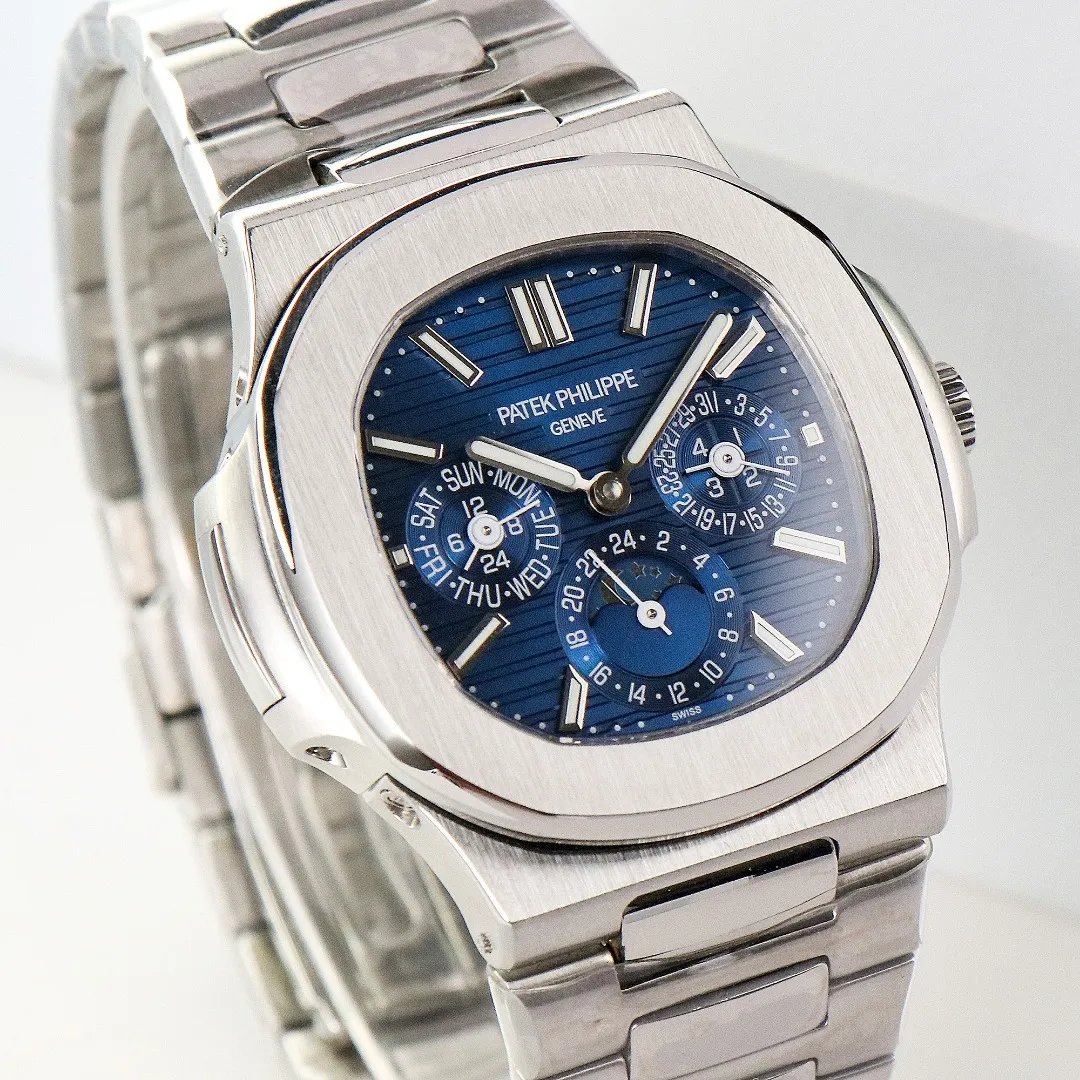 Patek Philippe Blue Nautilus Perpetual Watch