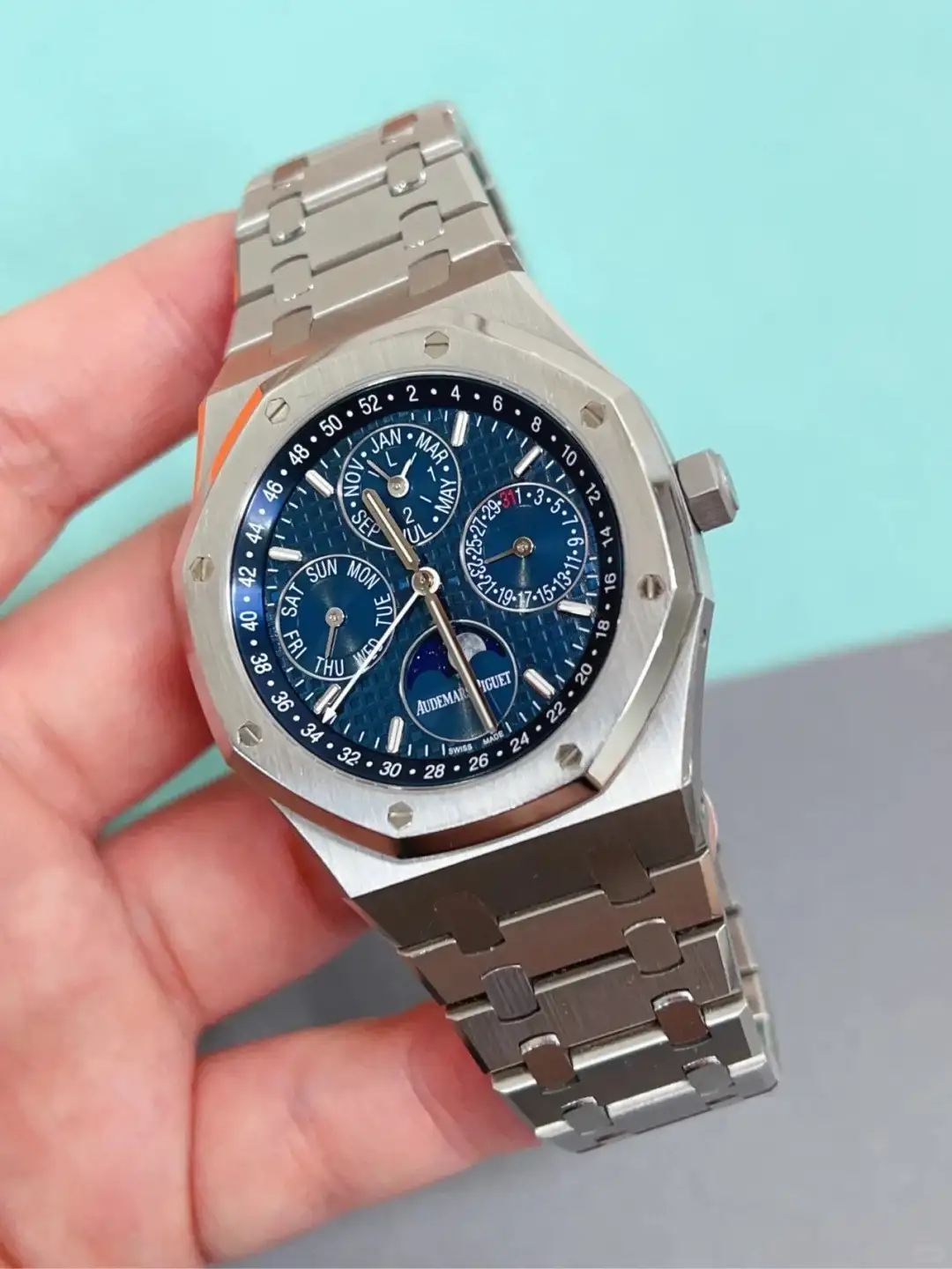 Audemars Piguet Royal Oak Perpetual Calendar Blue 26574ST.OO.1220ST.02