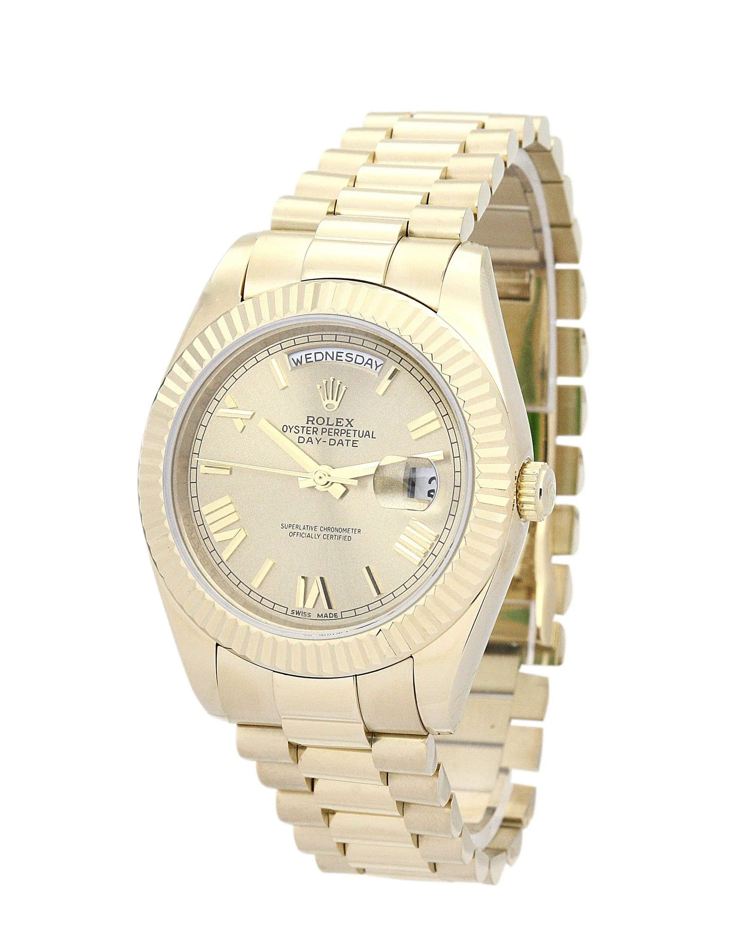 Rolex Day-Date II 40mm Gold Dial 218238