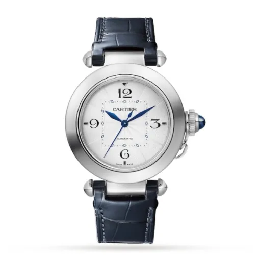 Cartier Pasha de Cartier Women Automatic Silver Alligator Watch WSPA0012