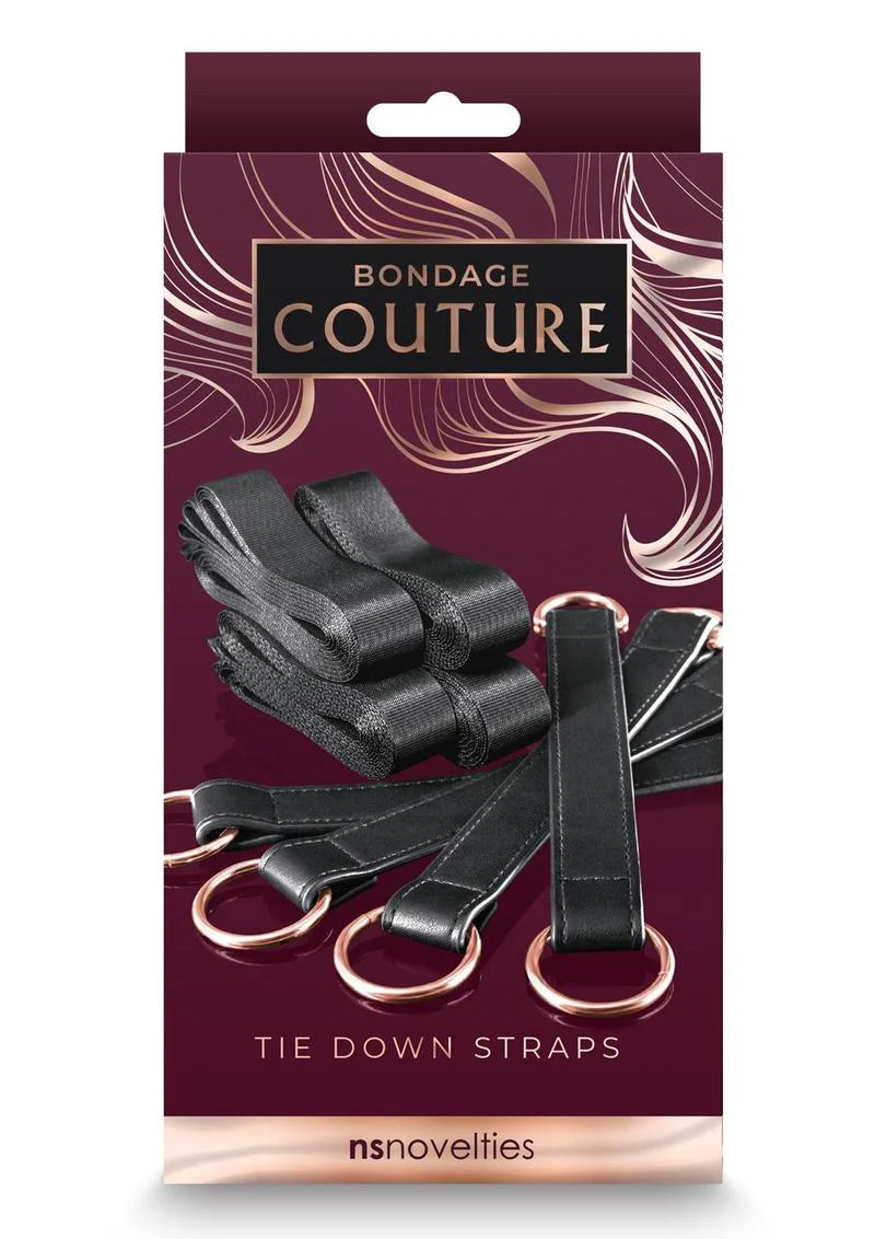 Bondage Couture Pu Leather Tie Down Straps