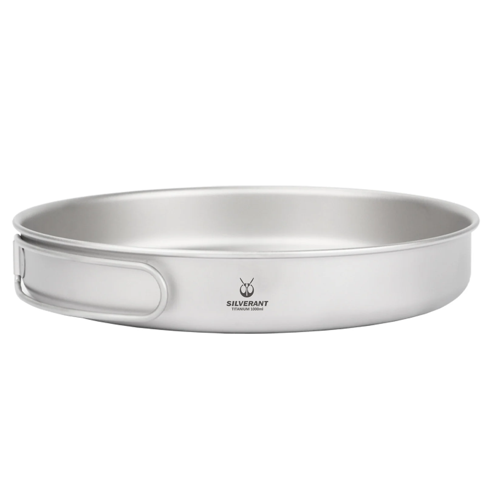 Large 2-Piece Titanium Pot & Pan Camping Cookware Set