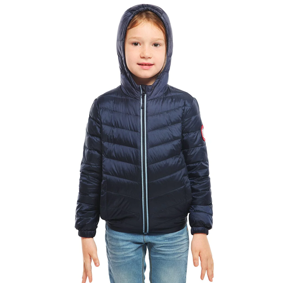 Girls' Ultra Light Packable Down Puffer Jacket