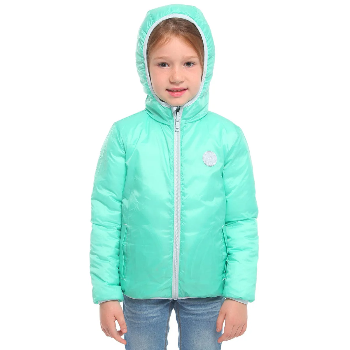 Girls' Reversible Lightweight Puffer Jacket