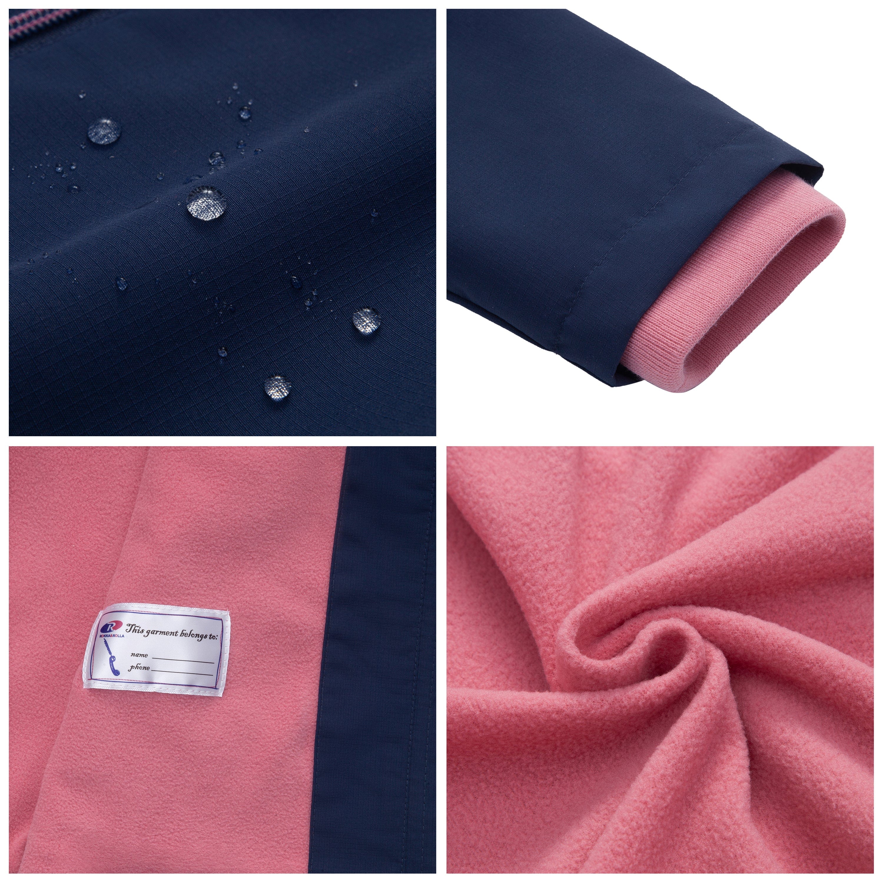 Girl's Hooded Water-Resistant Parka Windbreaker Jacket