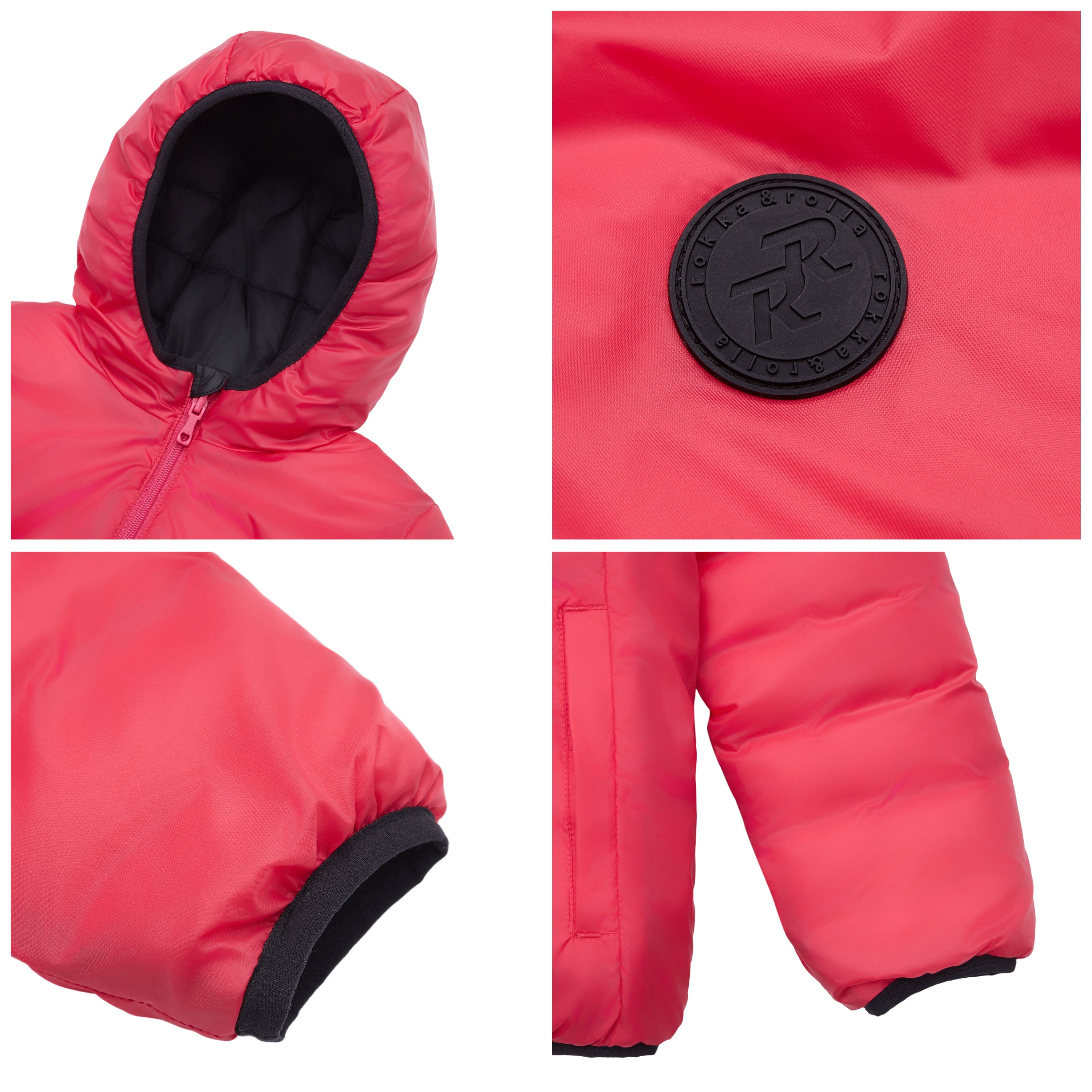 Girls' Reversible Lightweight Puffer Jacket