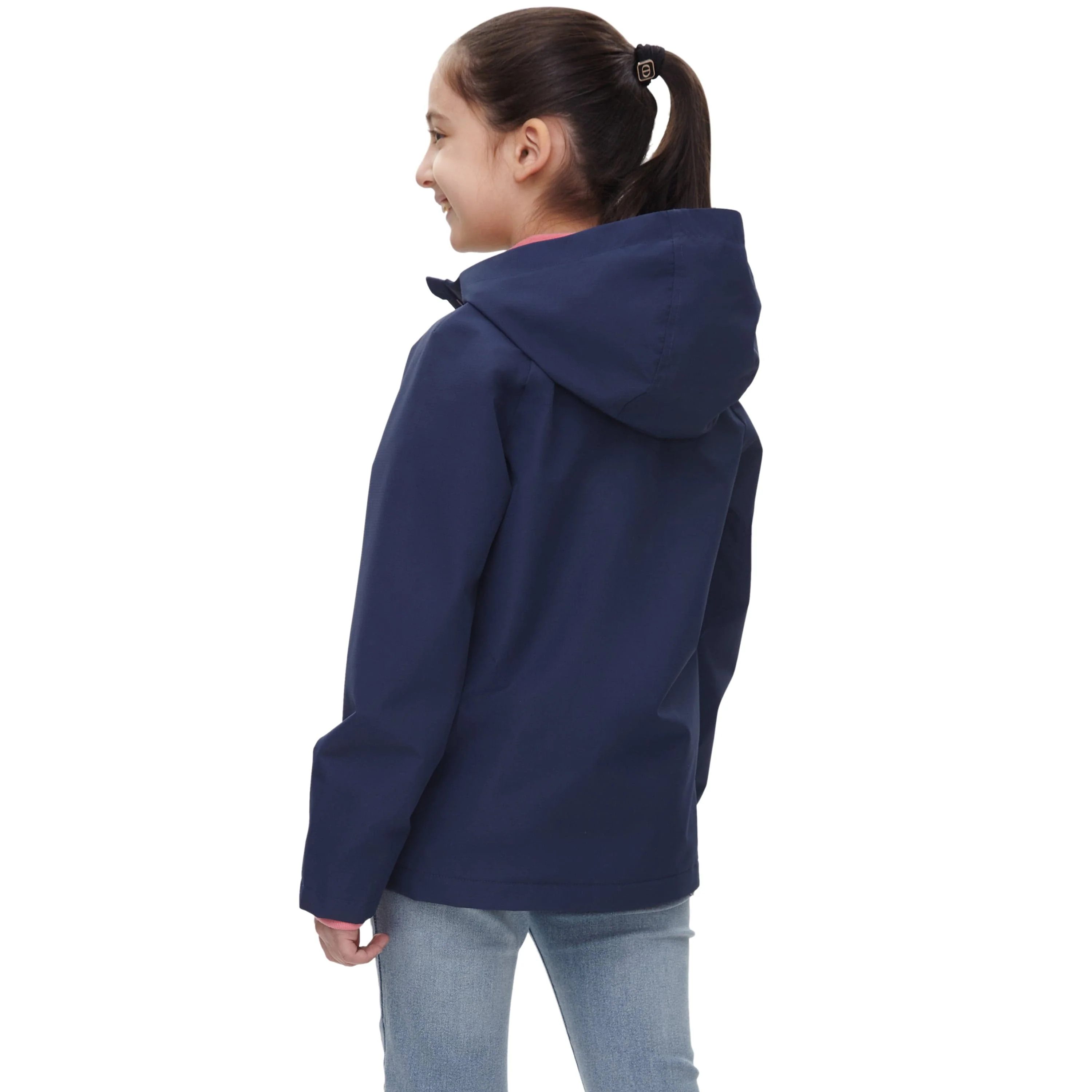 Girl's Hooded Water-Resistant Parka Windbreaker Jacket