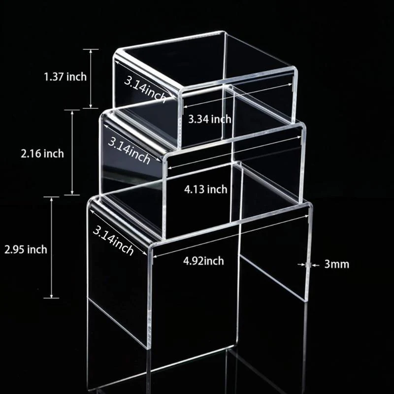 Acrylic Display Risers (Set of 3)