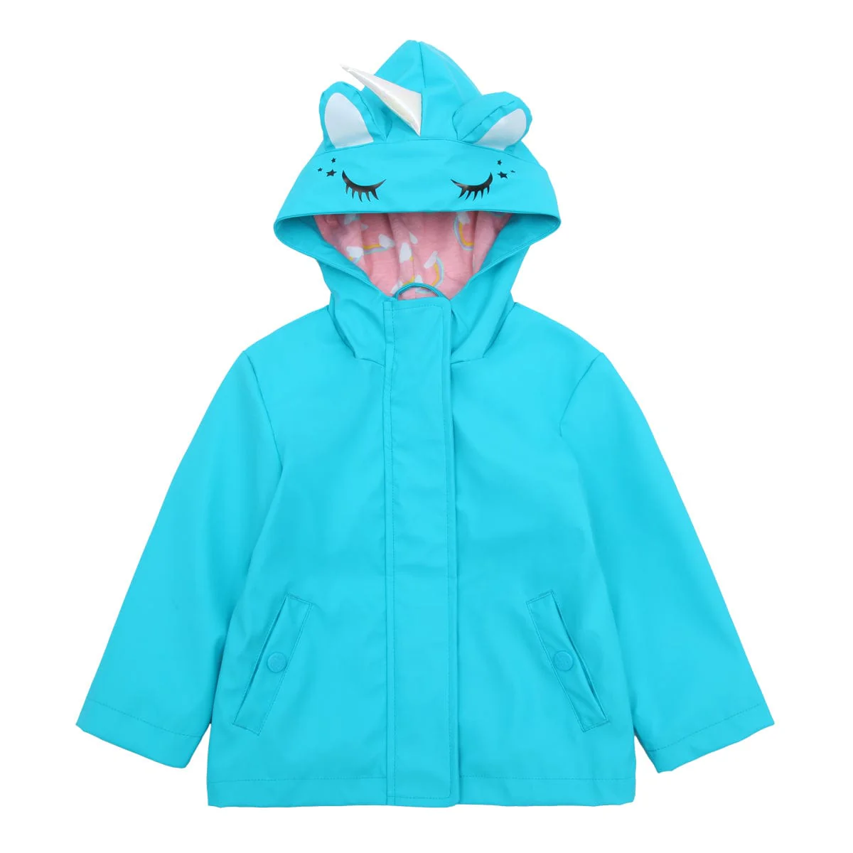 Girls' Waterproof Rubber Slicker Rain Jacket