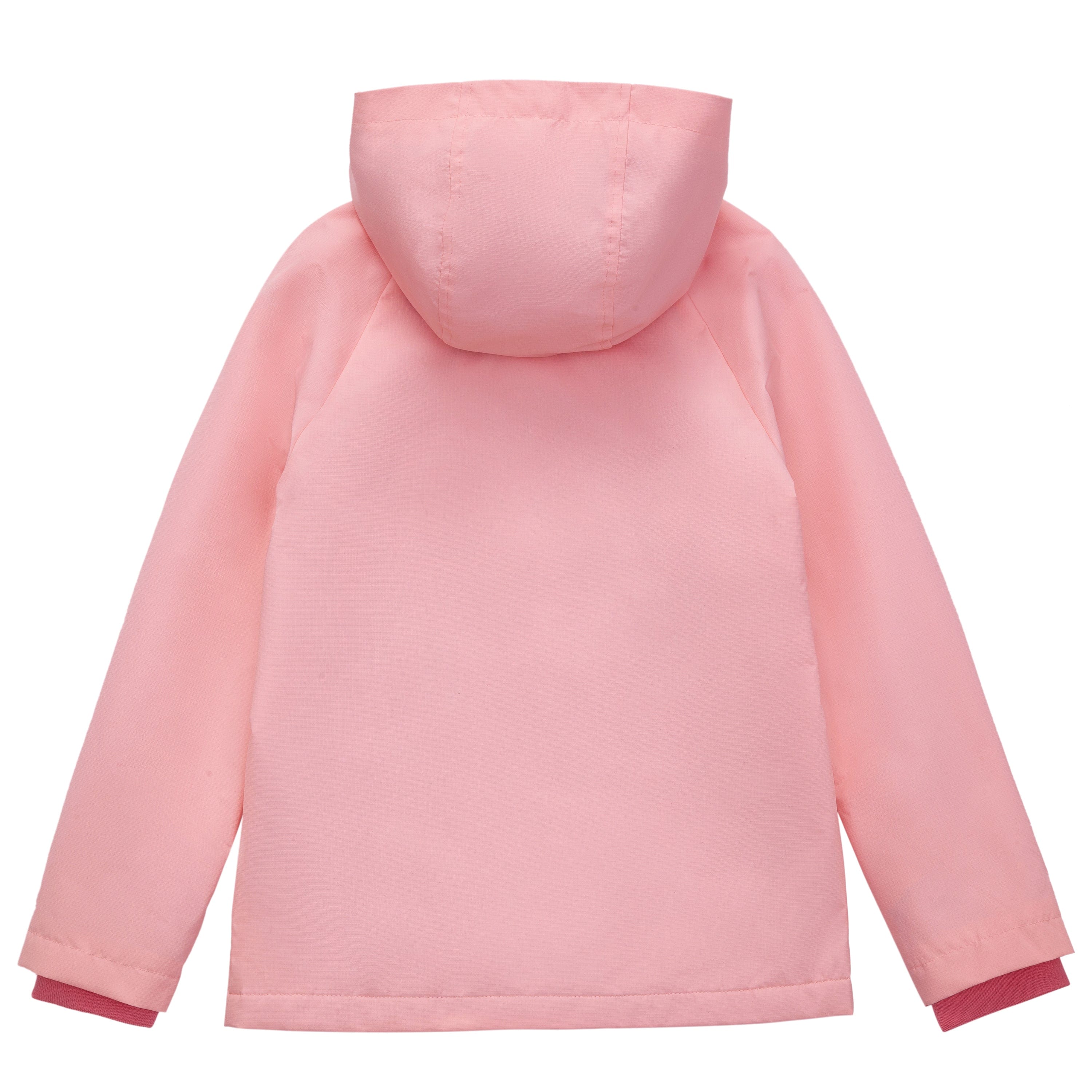 Girl's Hooded Water-Resistant Parka Windbreaker Jacket