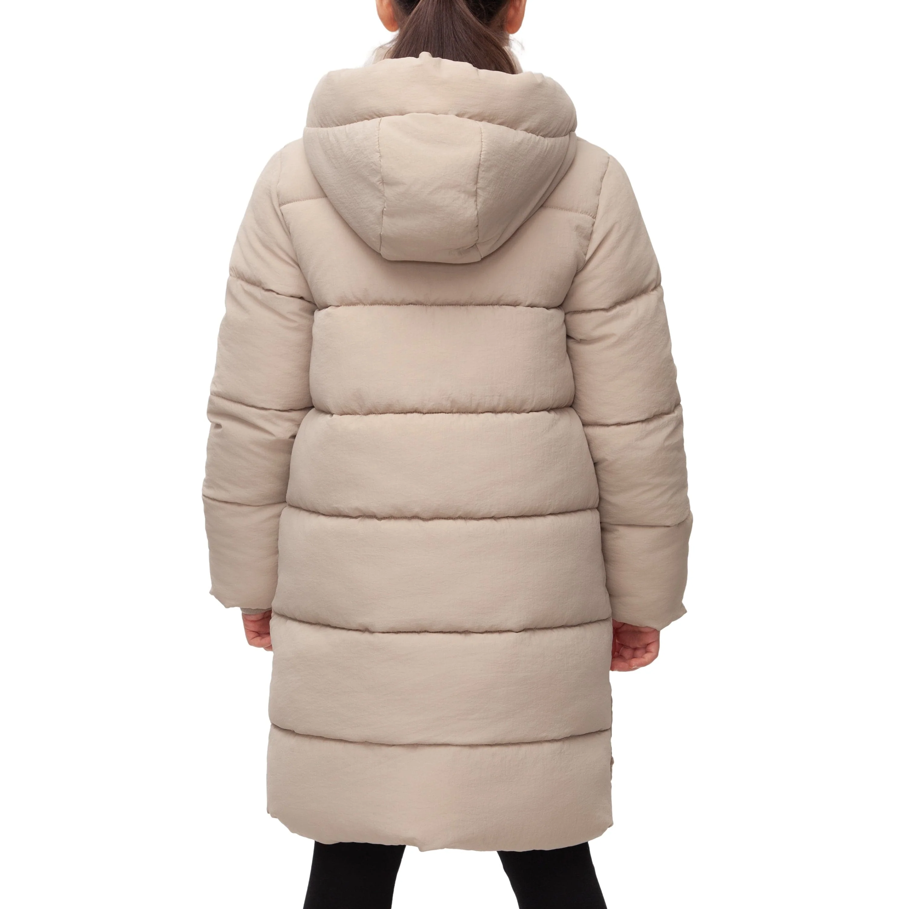 Big Girls' Knee Length Puffer Coat