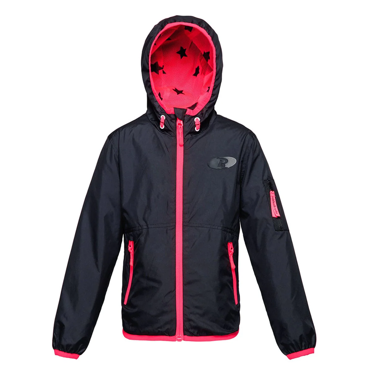 Girls' Lightweight Hooded Windbreaker