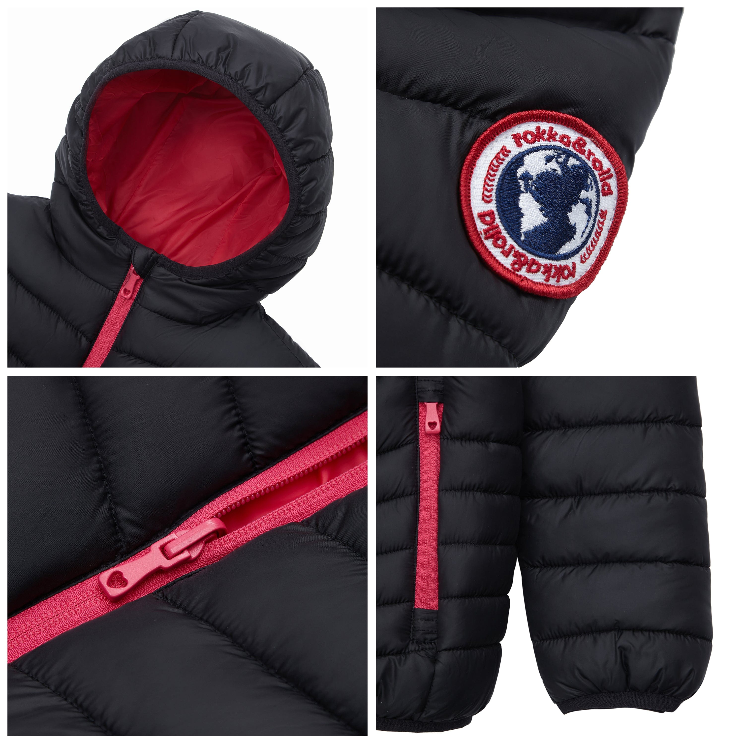 Girls' Reversible Lightweight Puffer Jacket