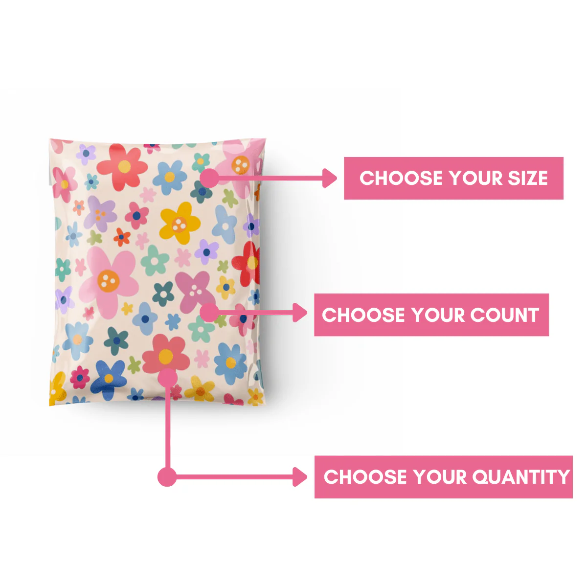 6x9 Flower Power Poly Mailer