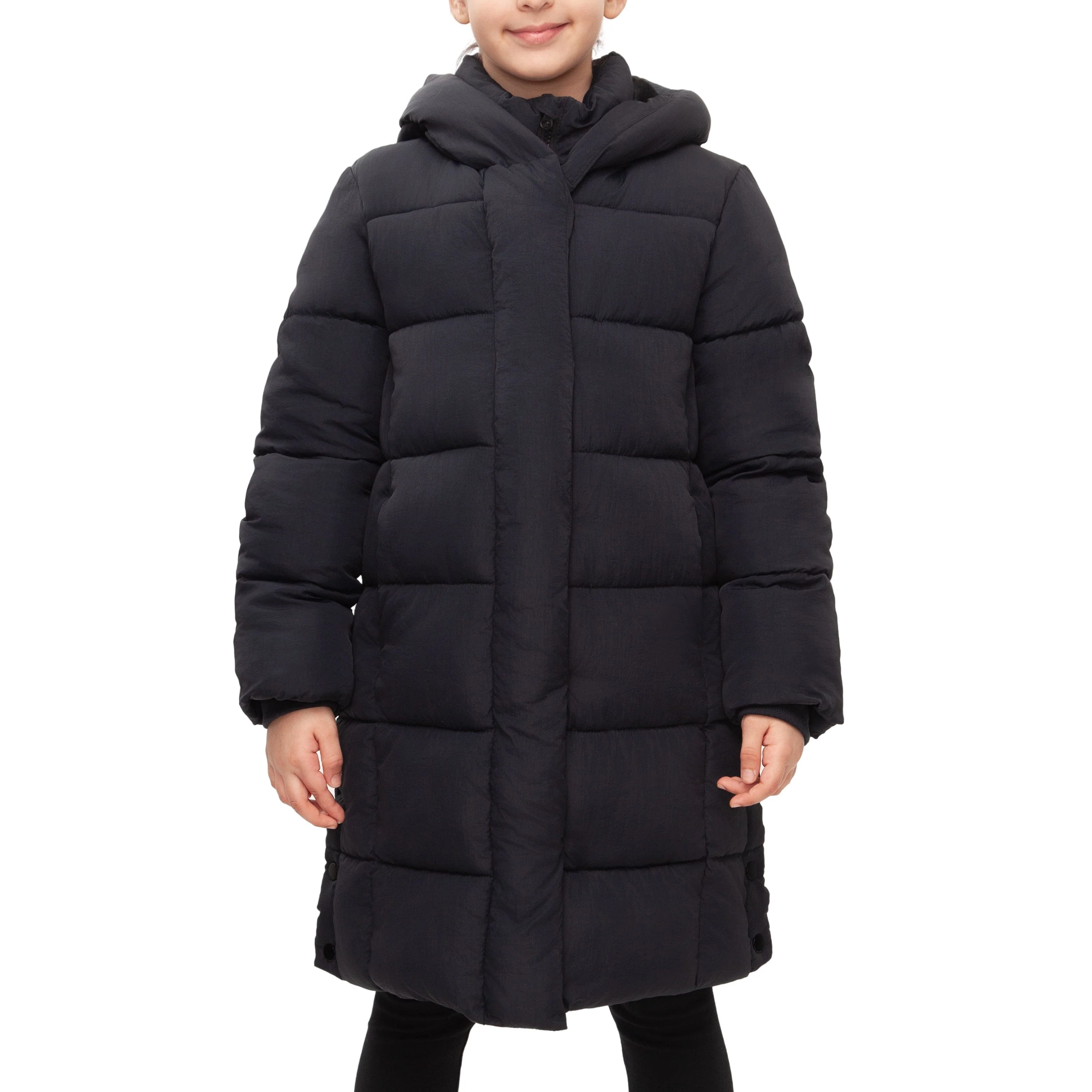 Big Girls' Knee Length Puffer Coat