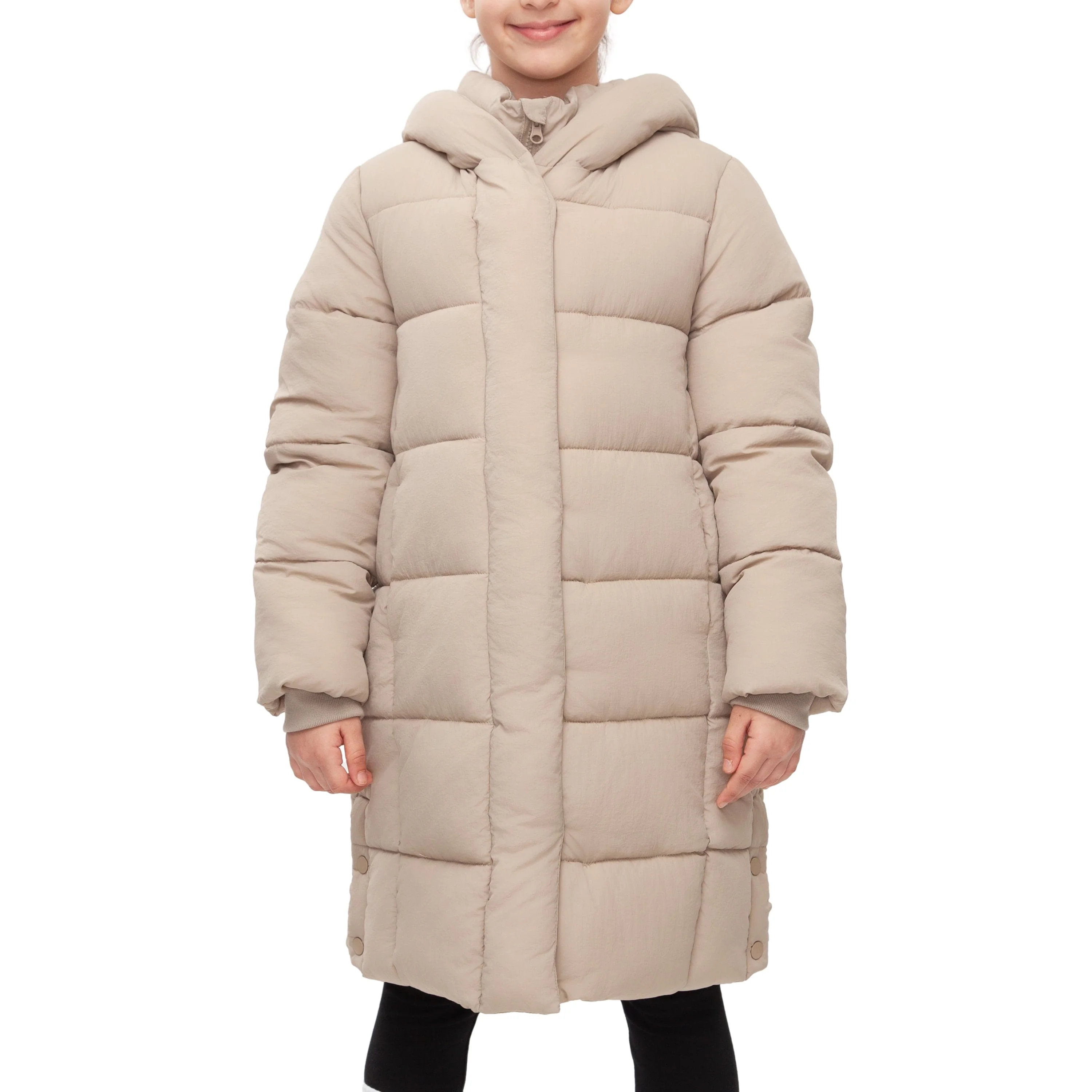 Big Girls' Knee Length Puffer Coat