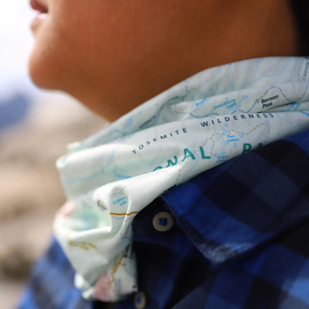 Mount Rainier National Park Map Neck Gaiter