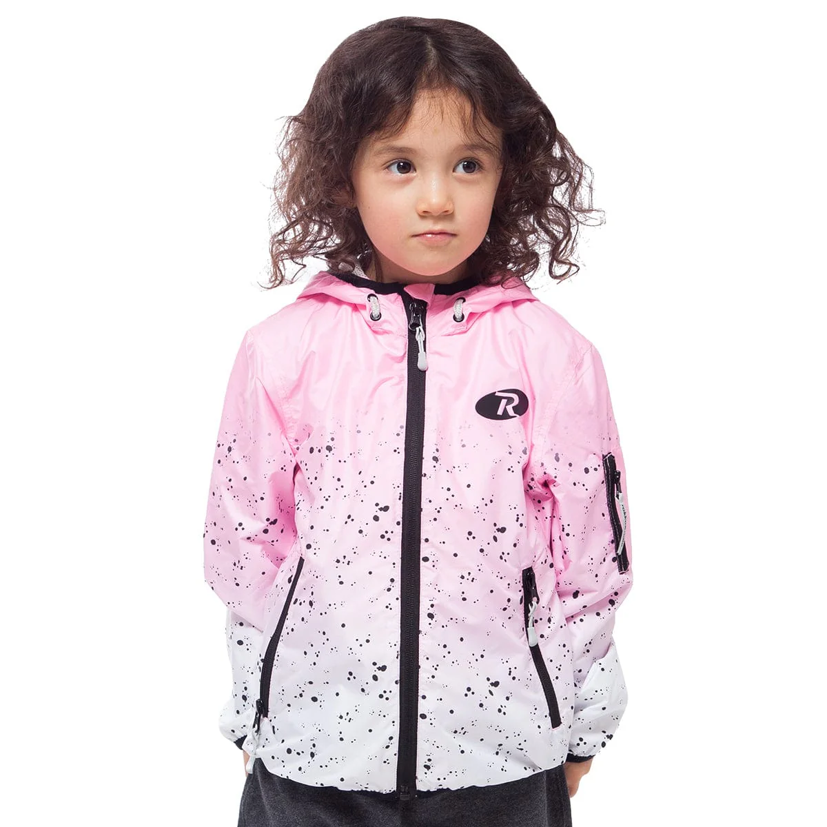 Girls' Lightweight Hooded Windbreaker