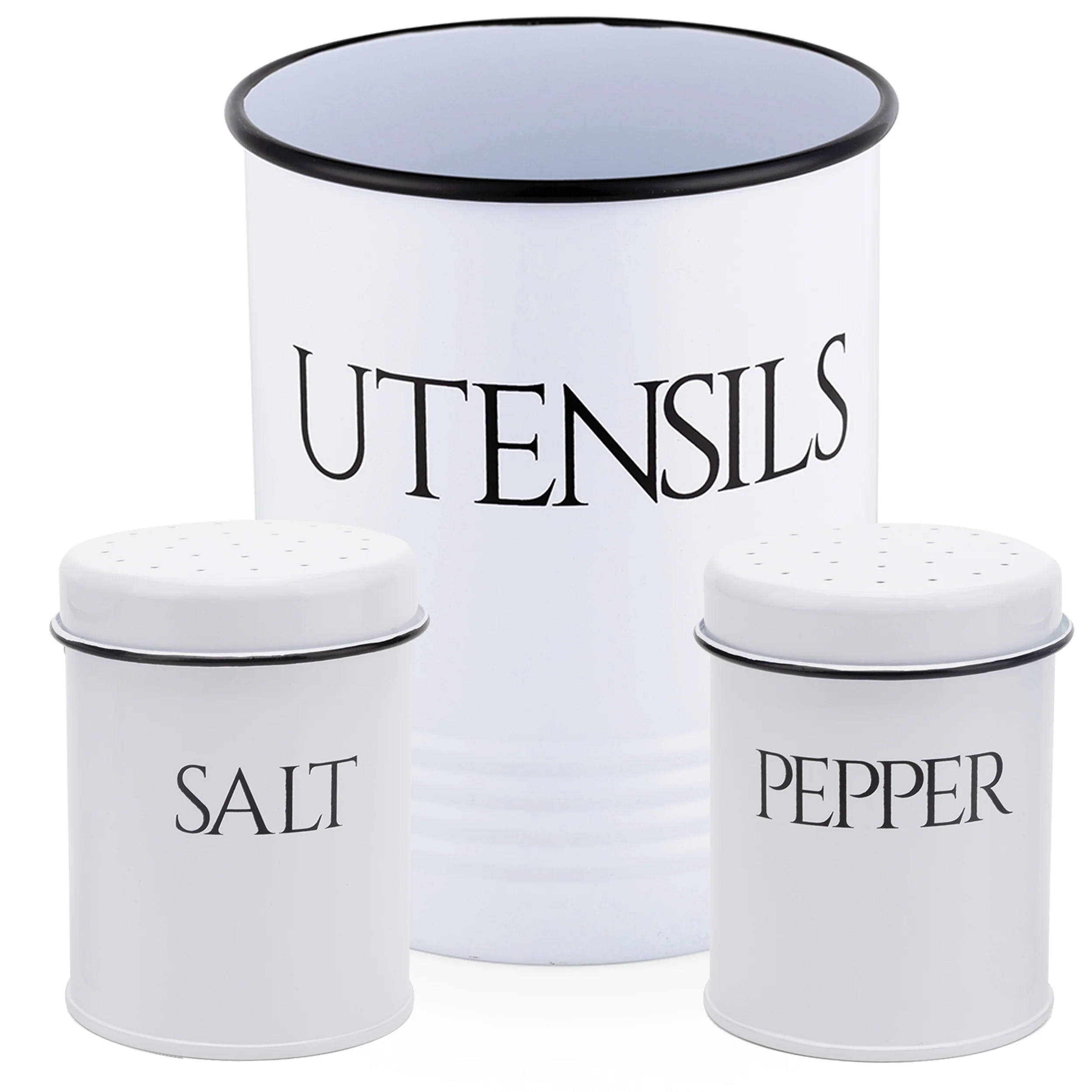 Outshine Vintage Farmhouse Metal Kitchen Utensil Holder