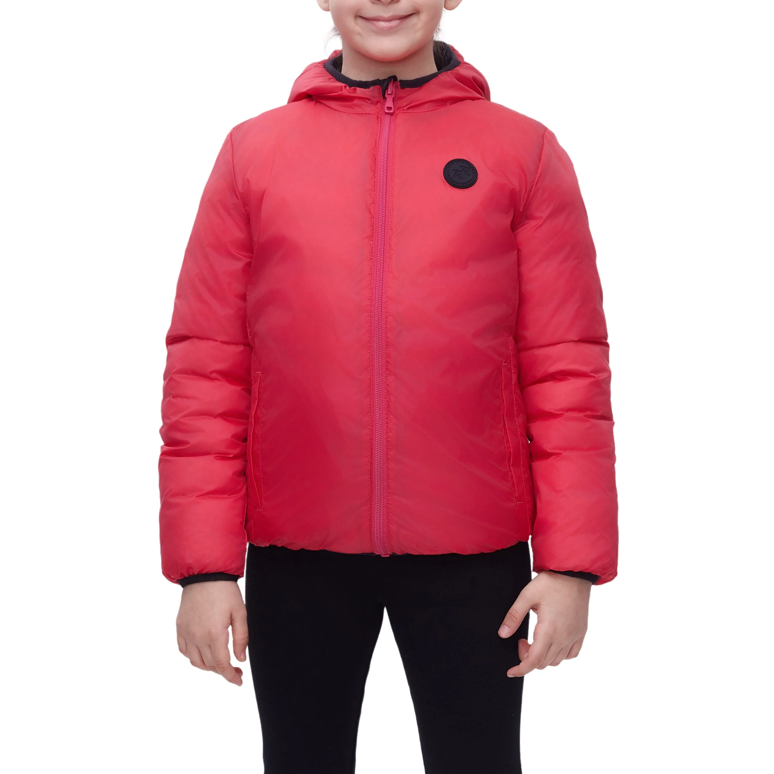 Girls' Reversible Lightweight Puffer Jacket