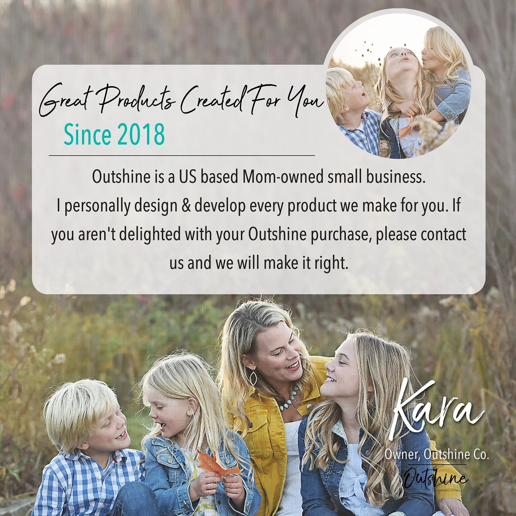 Outshine Farmhouse Round Tin Snack Containers with Lids - Set of 2