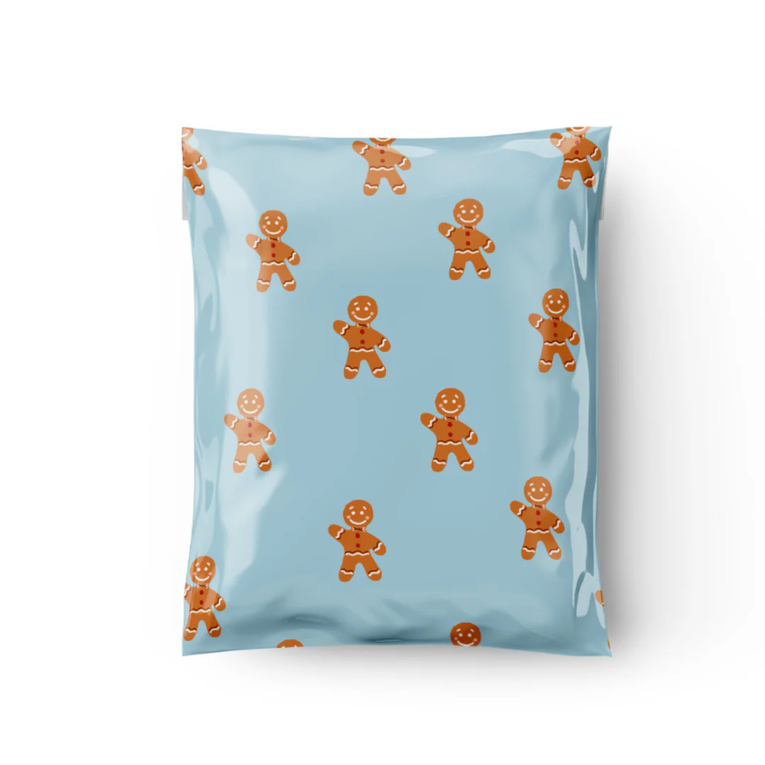 6x9 Gingerbread Poly Mailer