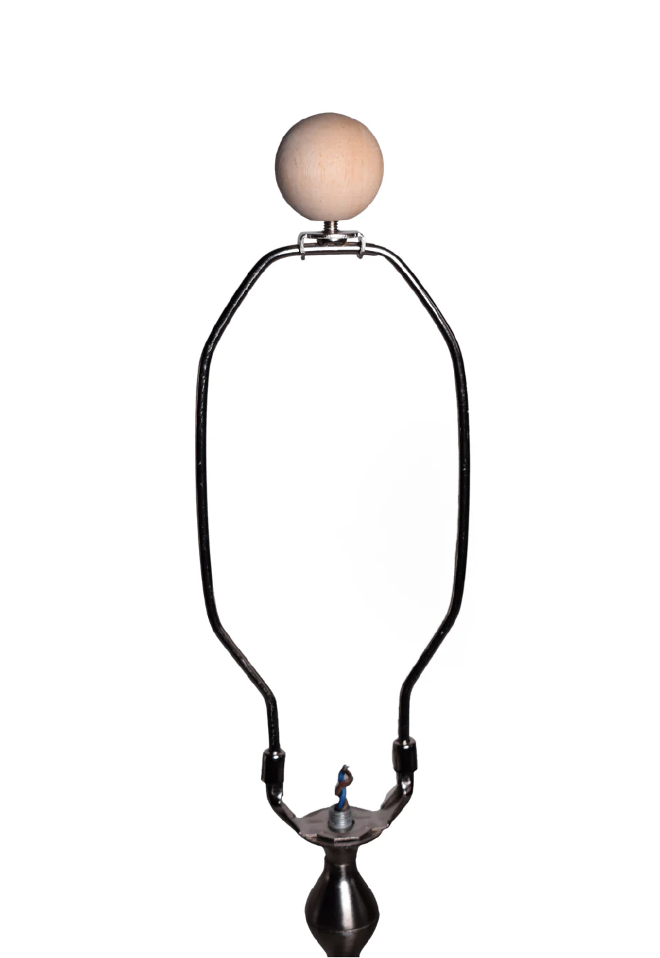 Lamp Finials 2-Pack (Wood Ball, 1-3/8 Tall)