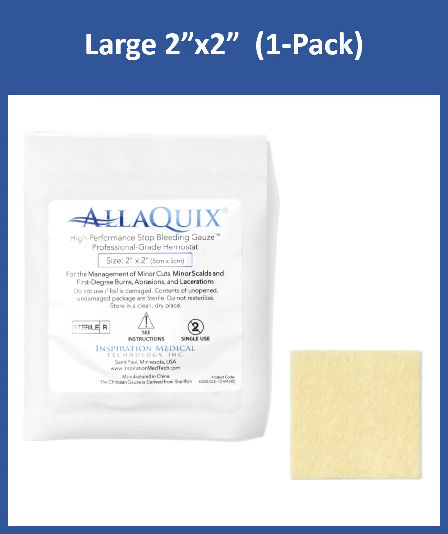 AllaQuix® High Performance Stop Bleeding Gauze (2x2)