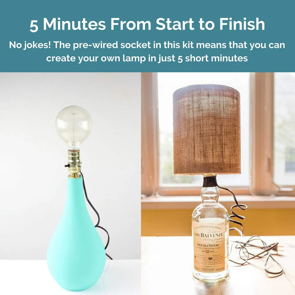 Bottle Lamp Kit [Brass]