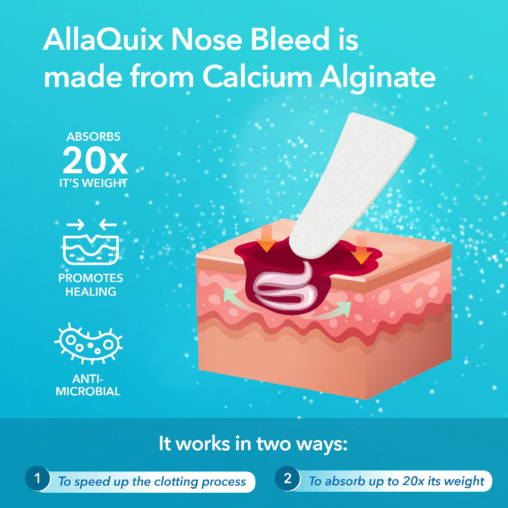 AllaQuix Nose Bleed Stop Bleeding Gauze