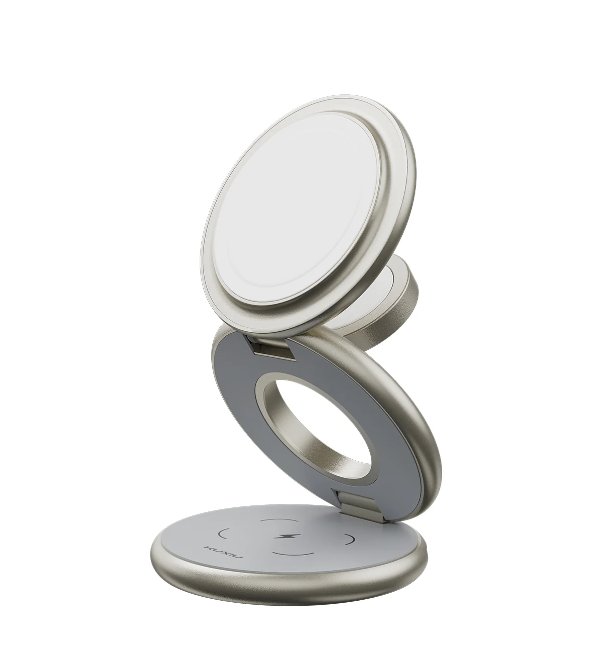 KUXIU X63 3-In-1 MagSafe Foldable Magnetic Wireless Charging Station-Titanium