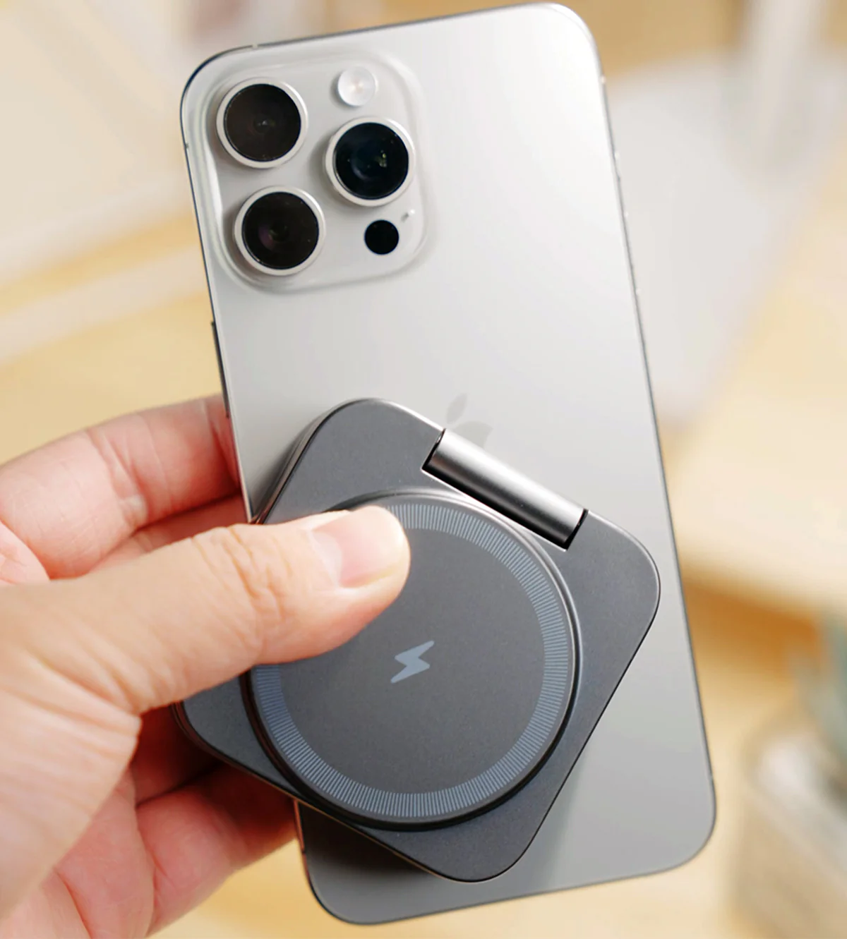 KUXIU X55 3-In-1 Foldable Magnetic Wireless Charging Station - Gray