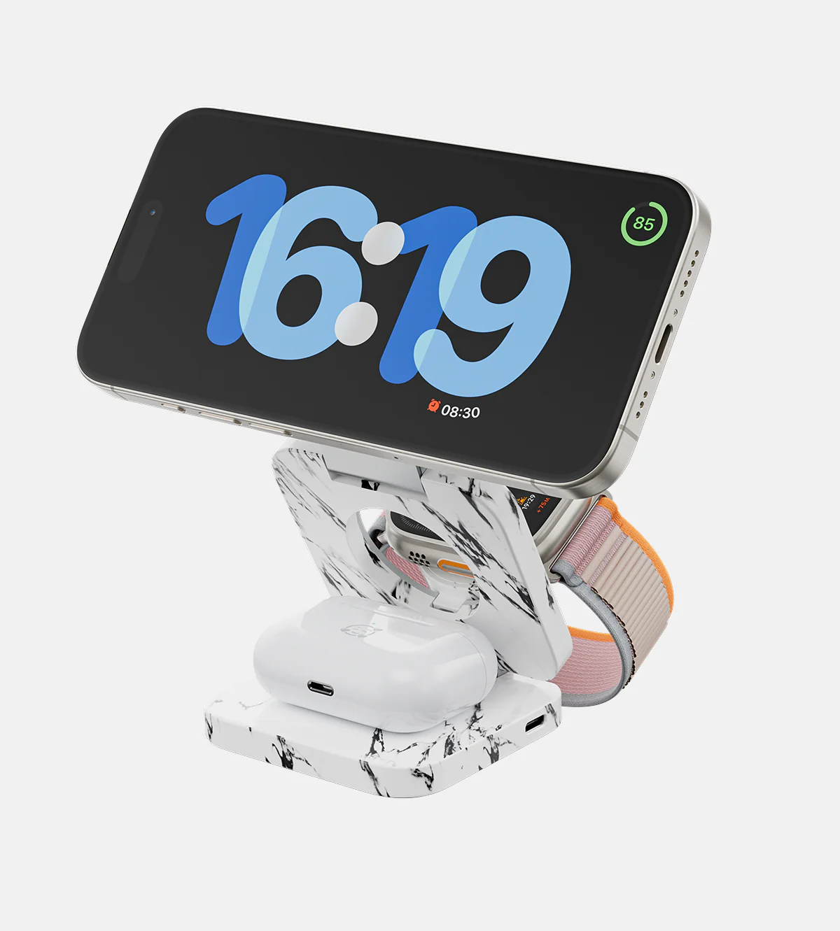 KUXIU X55 Nature Series 3-in-1 Foldable Magnetic Wireless Charging Station