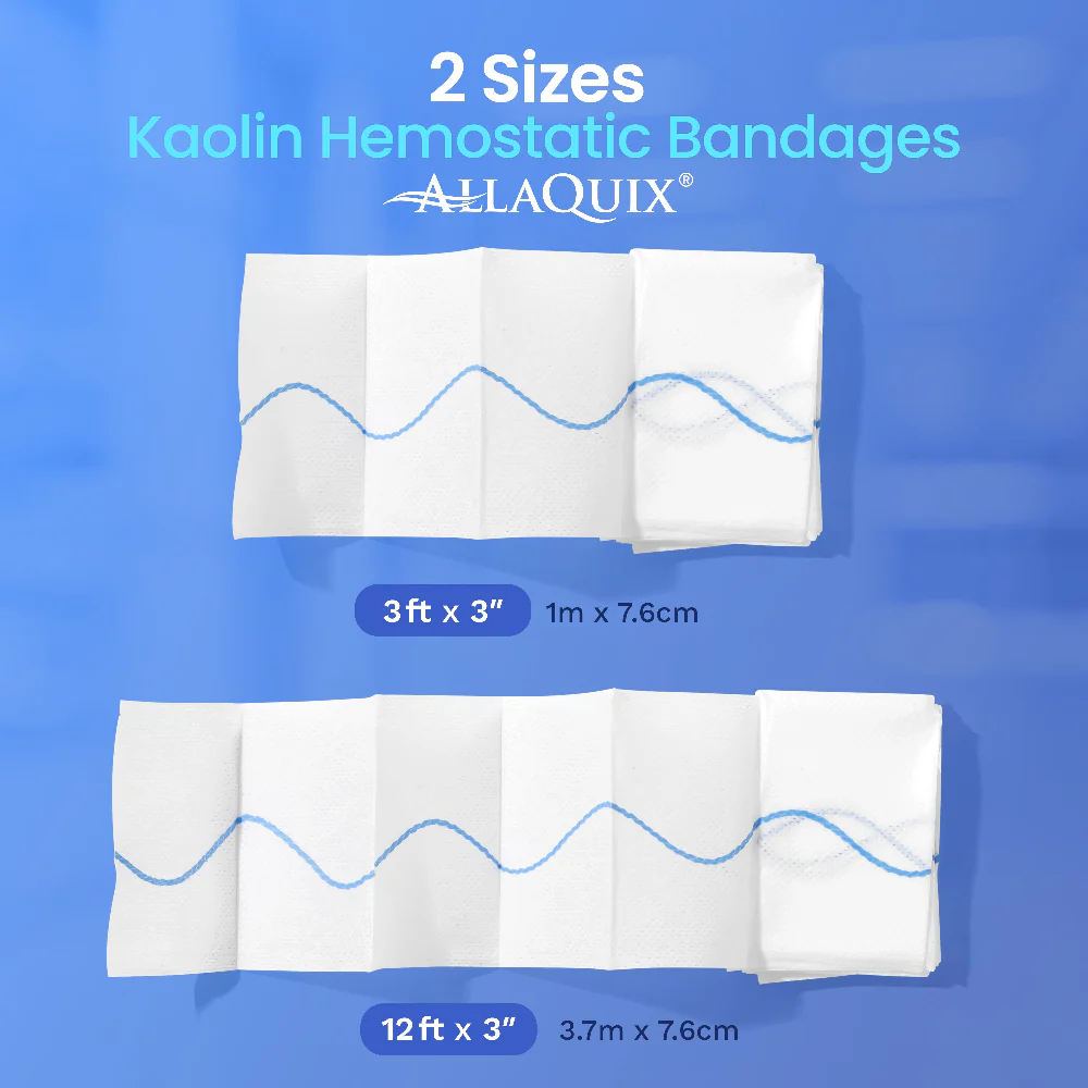 AllaQuix® Advanced Kaolin Z-Fold Hemostatic Gauze Bandage