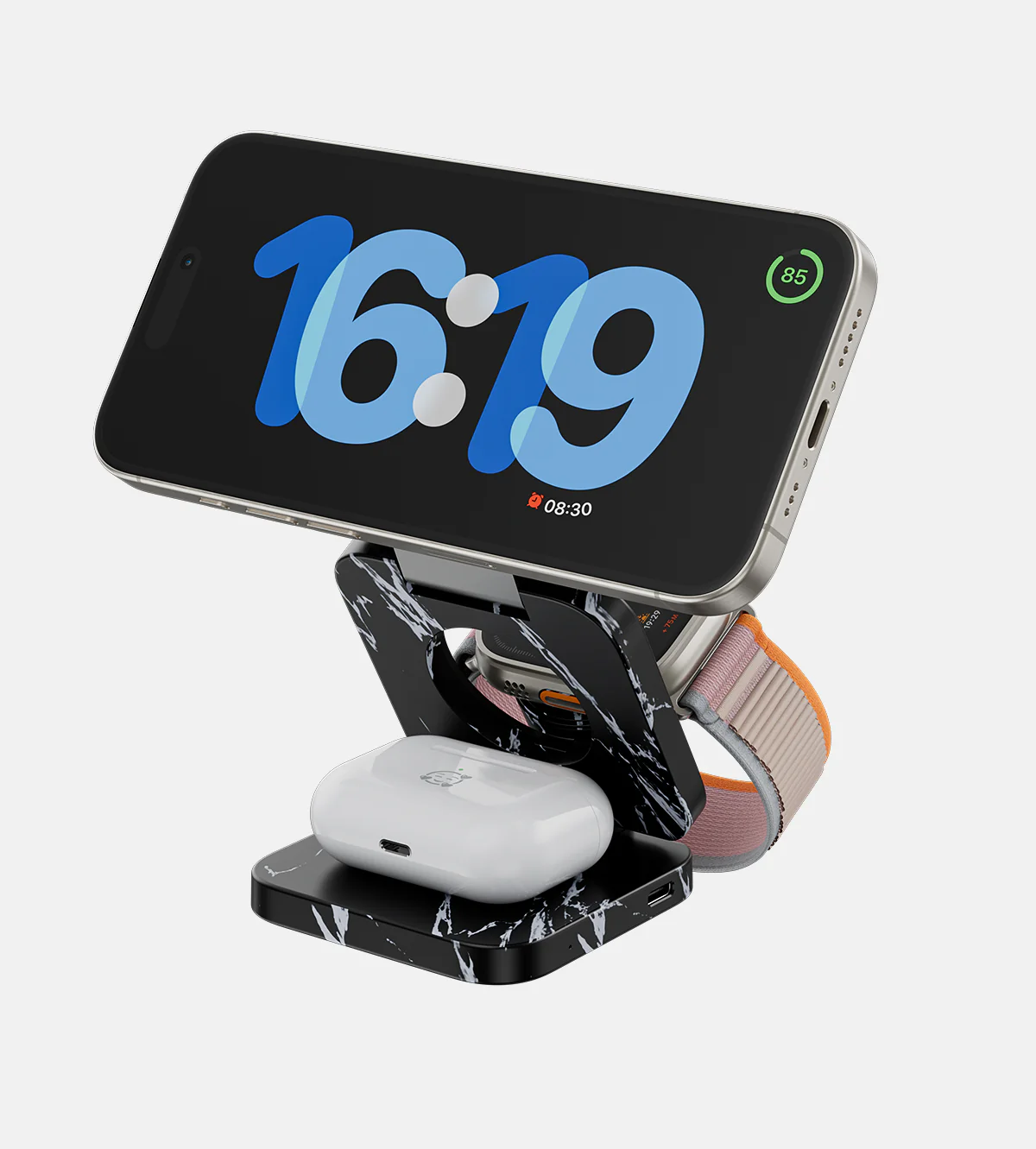 KUXIU X55 Nature Series 3-in-1 Foldable Magnetic Wireless Charging Station