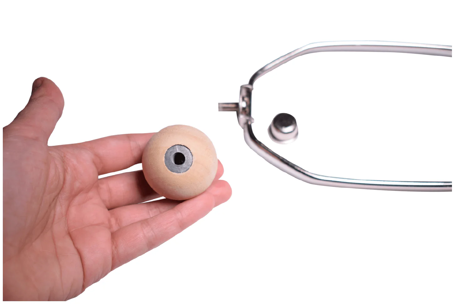 Lamp Finials 2-Pack (Wood Ball, 1-3/8 Tall)